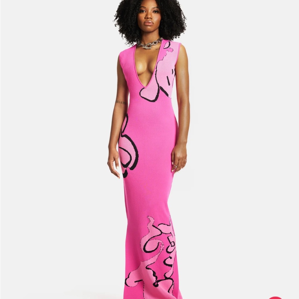 HANIFA GISELLE Elegant Pink Dress